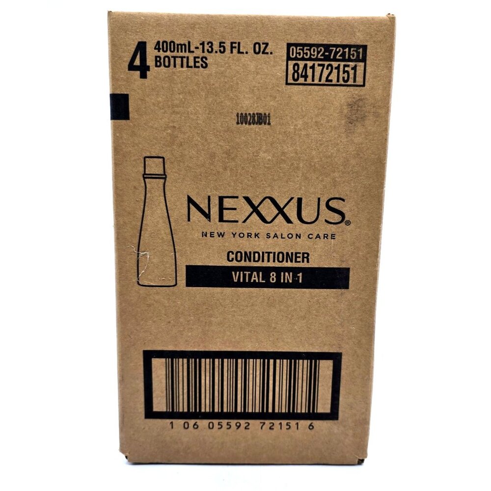 Nexxus Vital 8 In 1 Conditioner 4 Pack 400mL Bottles Silicone Free Elastin & Coc - Picture 2 of 6